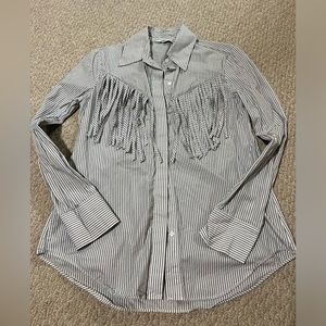 Zara Women Western Button Down Shirt